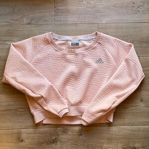 Adidas AKTivAgainst Cancer Climalite Pullover in Vapour Pink